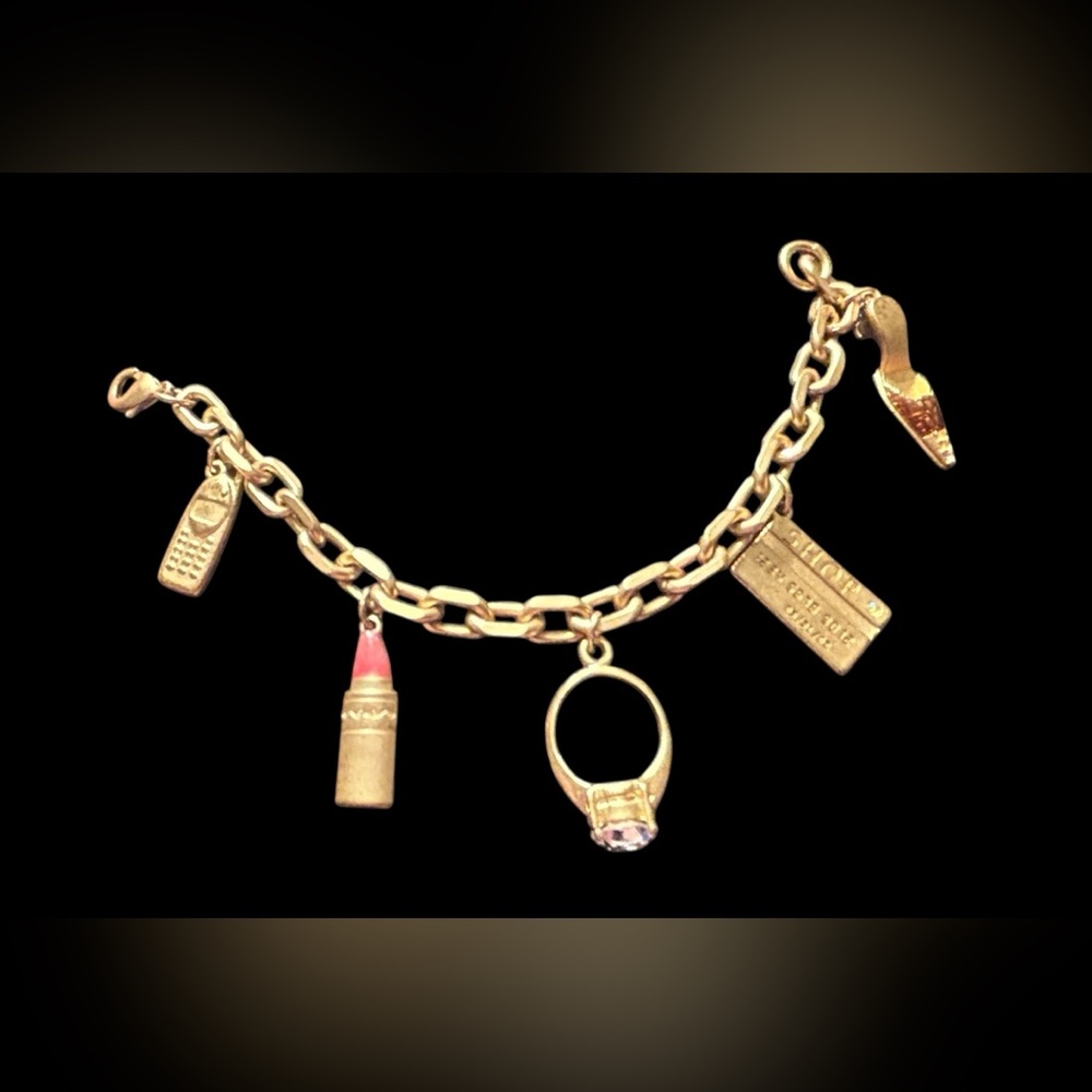 Avon Charm Bracelet Cell Phone Credit Card Shoe Lipstick 💄👠💳